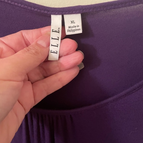 Elle Deep Purple Women's Blouse - Picture 3 of 4